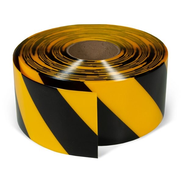Incom Floor Marking Tape 0.050" thick abrasion, chemical and wear-resistant PVC 4" W x 100' L AS450 - main